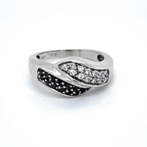 Black & White Diamond Ring, Alaska Mint