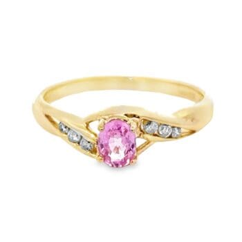 Diamond & Pink Sapphire Ring, Alaska Mint