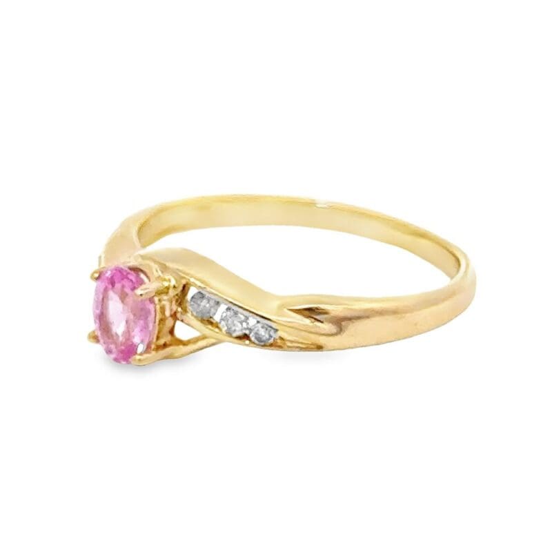 Diamond & Pink Sapphire Ring, Alaska Mint