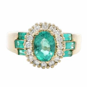 Diamond & Emerald Ring, Alaska Mint