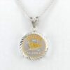 2025 Official Iditarod 1/10 oz Gold Relief Diamond Cut Pendant