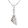White Gold Sail Gold Quartz Pendant, Alaska Mint