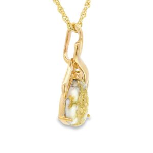 Gold Quartz Pendant, Alaska Mint