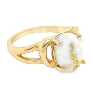 Ladies Gold Quartz Ring, Alaska Mint