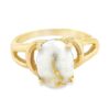 Ladies Gold Quartz Ring, Alaska Mint