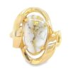 Ladies Gold Quartz Ring, Alaska Mint