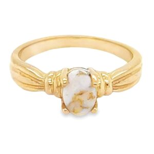 Ladies Gold Quartz Ring, Alaska Mint