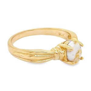 Ladies Gold Quartz Ring, Alaska Mint
