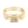 Ladies Diamond & Gold Quartz Ring, Alaska Mint