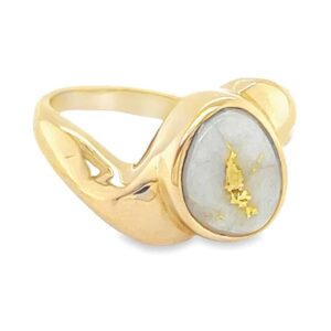 Ladies Gold Quartz Ring, Alaska Mint