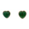 Heart Shaped Jade Earrings, Alaska Mint