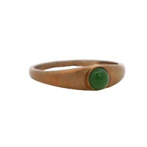 Jade Square 18k Gold Ring, Alaska Mint