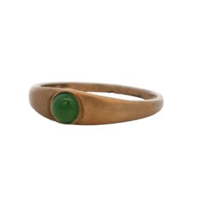 Jade Square 18k Gold Ring, Alaska Mint