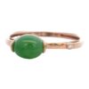 Jade Off-Center Ring 18k Rose Gold, Alaska Mint