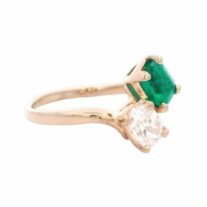 Diamond & Emerald Ring, Alaska Mint