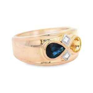 Yellow & Blue Sapphire Ring, Alaska Mint