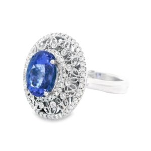 Tanzanite & Diamond Cocktail Ring, Alaska Mint