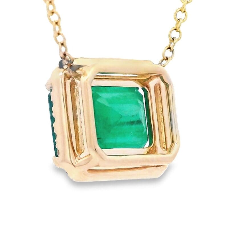2.76ct Emerald Pendant with Diamonds, Alaska Mint