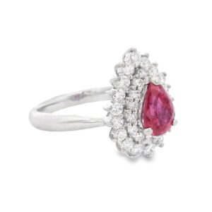 Ruby Platinum Ring GIA Certified, Alaska Mint