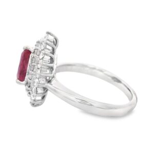 Ruby Platinum Ring GIA Certified, Alaska Mint