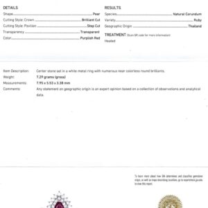 Ruby Platinum Ring GIA Certified, Alaska Mint