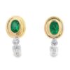 .90ct Emerald Earrings with Diamonds