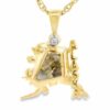 Gold Quartz Alaska Pendant, Alaska Mint