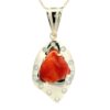Fire Opal Pendant, Alaska Mint