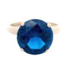 Synthetic Blue Spinel Ring, Alaska Mint