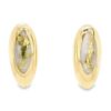 Oval Gold Quartz Post Earrings, Alaska Mint