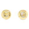 Gold Quartz 14k Round Gold Earrings, Alaska Mint
