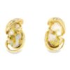 Gold quartz earrings, Alaska Mint