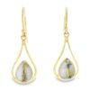 Gold Quartz 14k Dangle Earrings, Alaska Mint