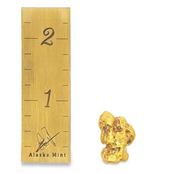 22.5 Gram Natural Gold Nugget, Alaska Mint
