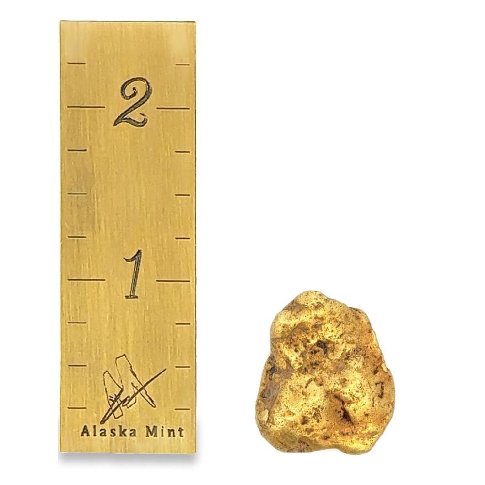 27.6 Gram Natural Gold Nugget, Alaska Mint