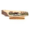 Walking Wolf Scrimshaw Artwork Fossil Ivory, Alaska Mint