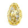 Gold Quartz Gold Nugget Ring, Alaska Mint