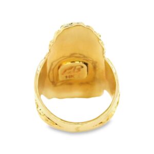 Gold Quartz Gold Nugget Ring, Alaska Mint