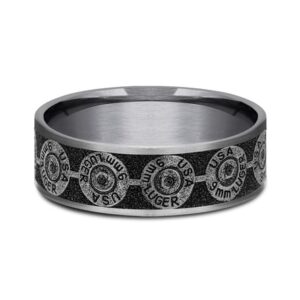 The 9mm Tantalum & Titanium Ring, Alaska Mint