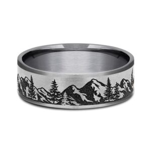 The Peak Tantalum & Titanium Ring, Alaska Mint