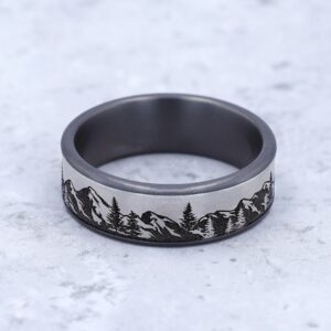 The Peak Tantalum & Titanium Ring, Alaska Mint