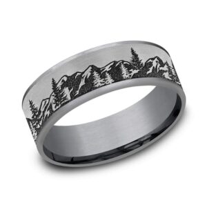 The Peak Tantalum & Titanium Ring, Alaska Mint