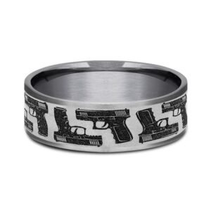 The Pistol Tantalum & Titanium Ring, Alaska Mint