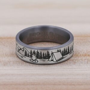 The Camper Tantalum & Titanium Ring, Alaska Mint