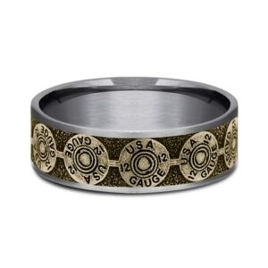 The 12 Gauge Tantalum & Gold Ring, Alaska Mint