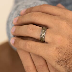 The 12 Gauge Tantalum & Gold Ring, Alaska Mint