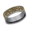 The Flagstone Tantalum & Gold Ring, Alaska Mint