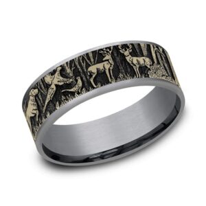 The Huntsman Tantalum & Gold Ring, Alaska Mint