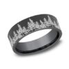 The Evergreen Darkened Tantalum Ring, Alaska Mint