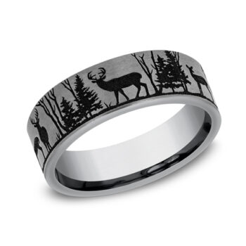 The Whitetail Grey Tantalum Ring, Alaska Mint